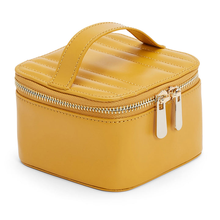 Wolf Maria Mustard Zip Jewellery Cube - Michael Jones Jeweller
