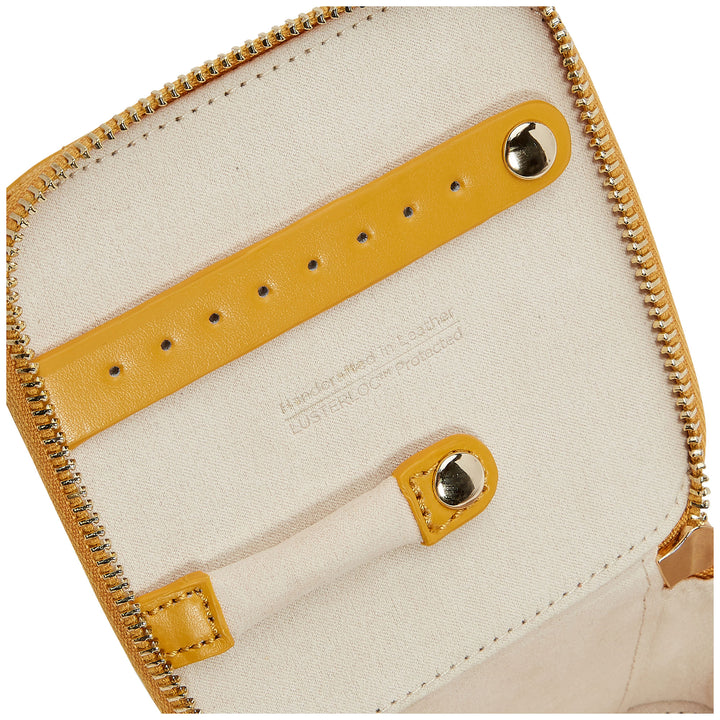 Wolf Maria Mustard Zip Jewellery Cube - Michael Jones Jeweller