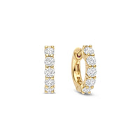 Ti Sento Yellow Gold Plated Cubic Zirconia Huggy Hoop Earrings 7718ZY - Michael Jones Jeweller