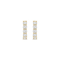 Ti Sento Yellow Gold Plated Cubic Zirconia Huggy Hoop Earrings 7718ZY
