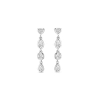 Ti Sento Cubic Zirconia Multi Shape Drop Earrings 78003ZI
