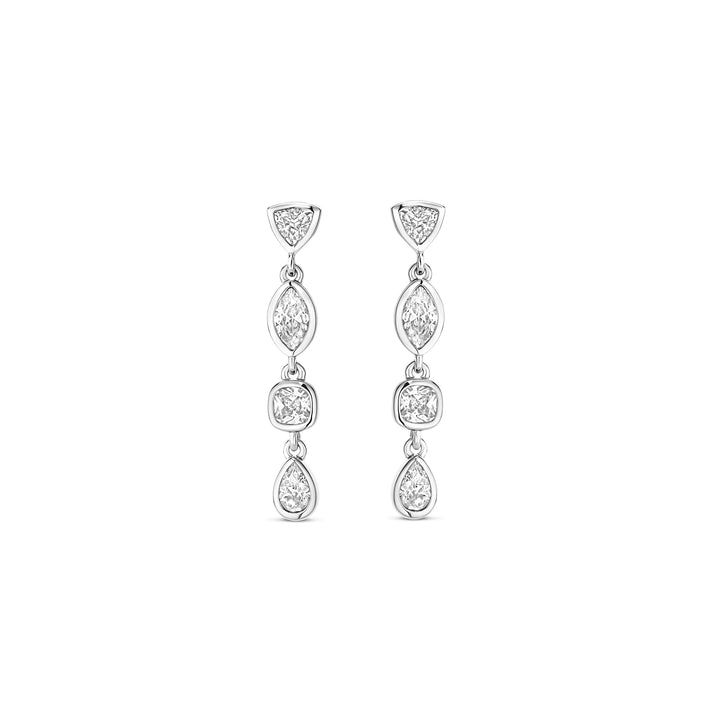 Ti Sento Cubic Zirconia Multi Shape Drop Earrings 78003ZI