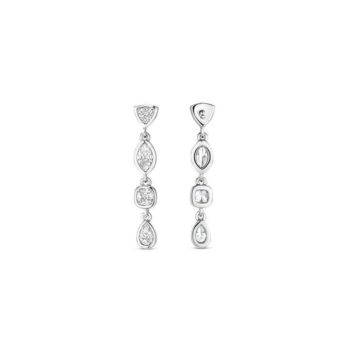 Ti Sento Cubic Zirconia Multi Shape Drop Earrings 78003ZI