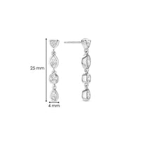 Ti Sento Cubic Zirconia Multi Shape Drop Earrings 78003ZI