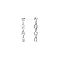 Ti Sento Cubic Zirconia Multi Shape Drop Earrings 78003ZI