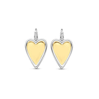 Ti Sento Yellow Gold Plated Cubic Zirconia Heart Drop Earrings 78004ZY - Michael Jones Jeweller