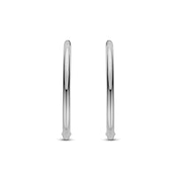 Ti Sento Plain 35mm Hoop Earrings 78007SI