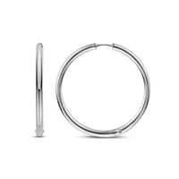 Ti Sento Plain 35mm Hoop Earrings 78007SI