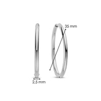 Ti Sento Plain 35mm Hoop Earrings 78007SI
