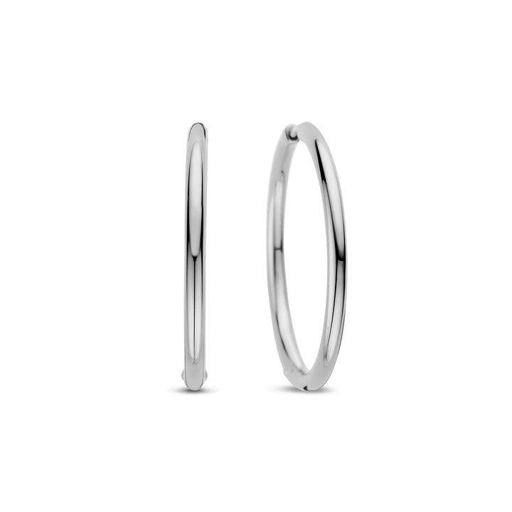 Ti Sento Plain 35mm Hoop Earrings 78007SI