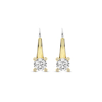 Ti Sento Yellow Gold Plated Cubic Zirconia Drop Earrings 78009ZY