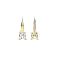 Ti Sento Yellow Gold Plated Cubic Zirconia Drop Earrings 78009ZY