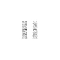 Ti Sento Cubic Zirconia Huggy Hoop Earrings 78023ZI