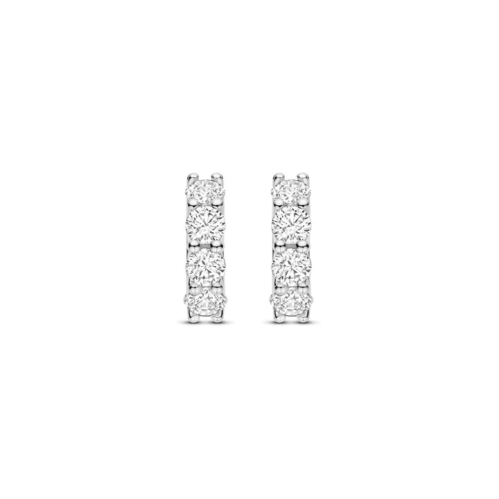 Ti Sento Cubic Zirconia Huggy Hoop Earrings 78023ZI
