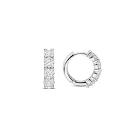 Ti Sento Cubic Zirconia Huggy Hoop Earrings 78023ZI - Michael Jones Jeweller