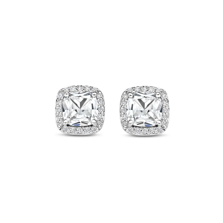 Ti Sento Cubic Zirconia Cluster Stud Earrings 78029ZI