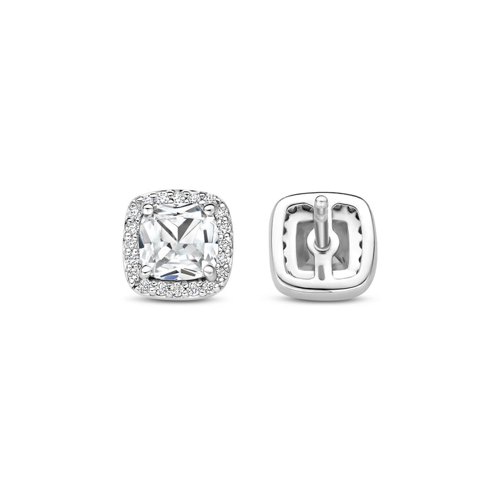 Ti Sento Cubic Zirconia Cluster Stud Earrings 78029ZI