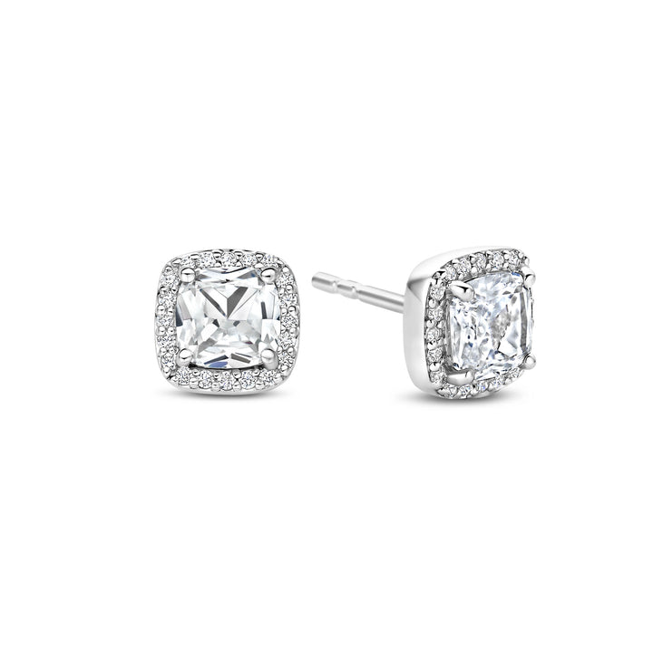 Ti Sento Cubic Zirconia Cluster Stud Earrings 78029ZI