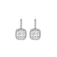Ti Sento Cubic Zirconia Cluster Drop Earrings 78031ZI - Michael Jones Jeweller