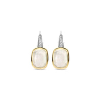 Ti Sento Yellow Gold Plated Cubic Zirconia and White Crystal Drop Earrings 78041MW - Michael Jones Jeweller