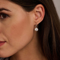 Ti Sento Cubic Zirconia Cluster Drop Earrings 78056ZI - Michael Jones Jeweller