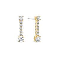 Ti Sento Yellow Gold Plated Cubic Zirconia Drop Earrings 78074ZY