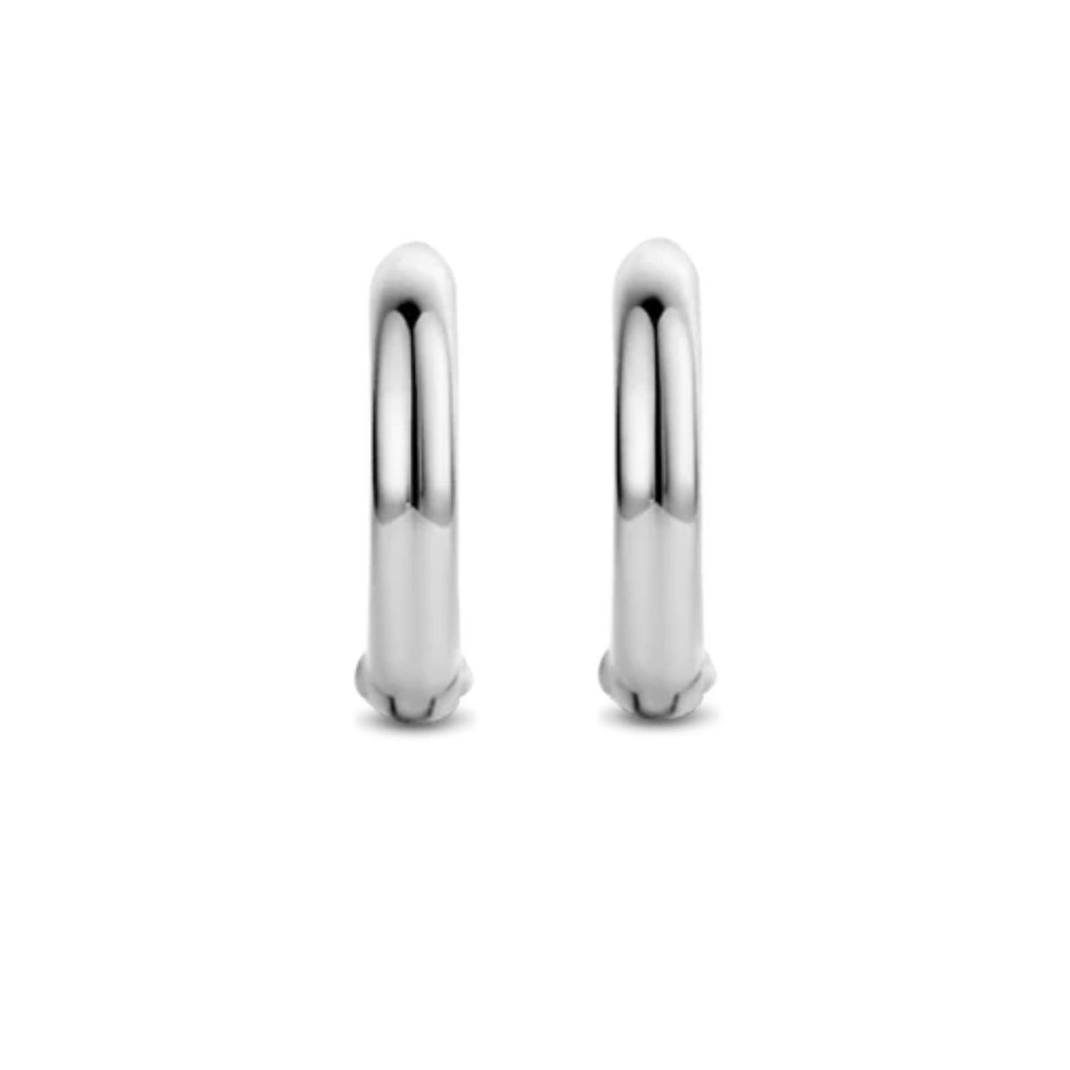 Ti Sento Silver Plain Huggy 12mm Hoop Earrings 7811SI - Michael Jones Jeweller