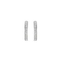 Ti Sento Cubic Zirconia 14mm Hoop Earrings 7812ZI