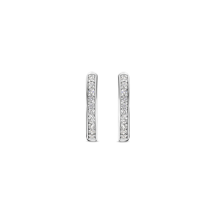 Ti Sento Cubic Zirconia 14mm Hoop Earrings 7812ZI