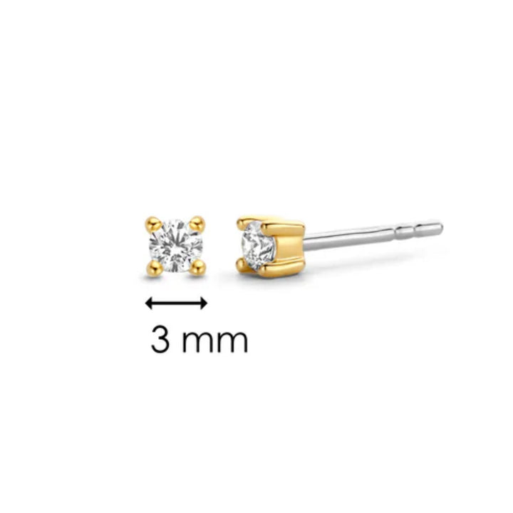 Ti Sento Cubic Zirconia Stud Earrings