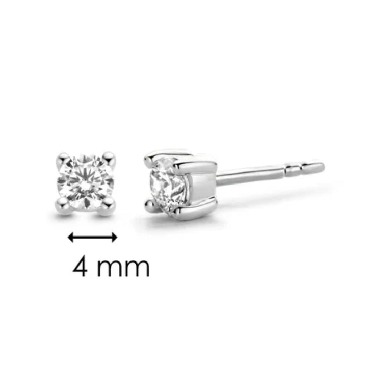 Ti Sento Cubic Zirconia Stud Earrings