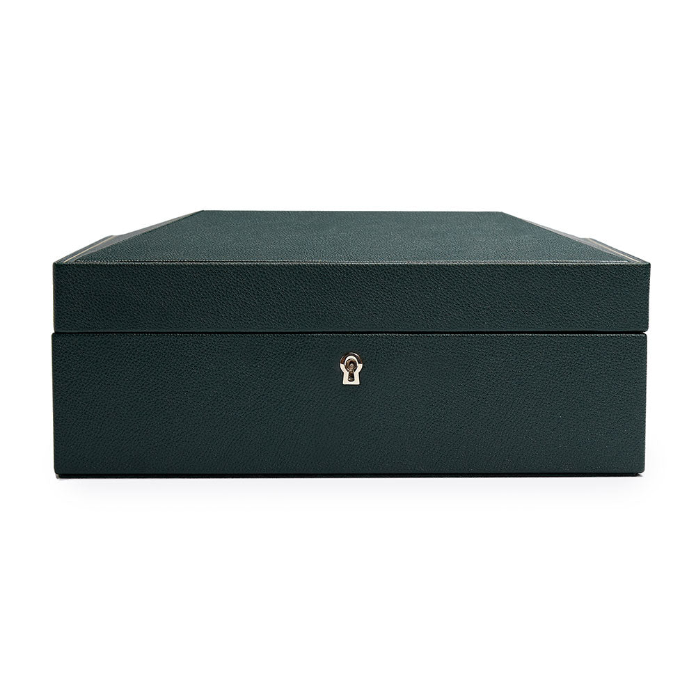 Wolf British Racing Green 8 Piece Watch Box
