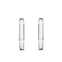 Ti Sento Geometric Silver Hoop Earrings 7929SI