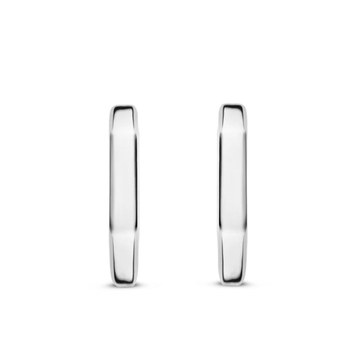 Ti Sento Geometric Silver Hoop Earrings 7929SI