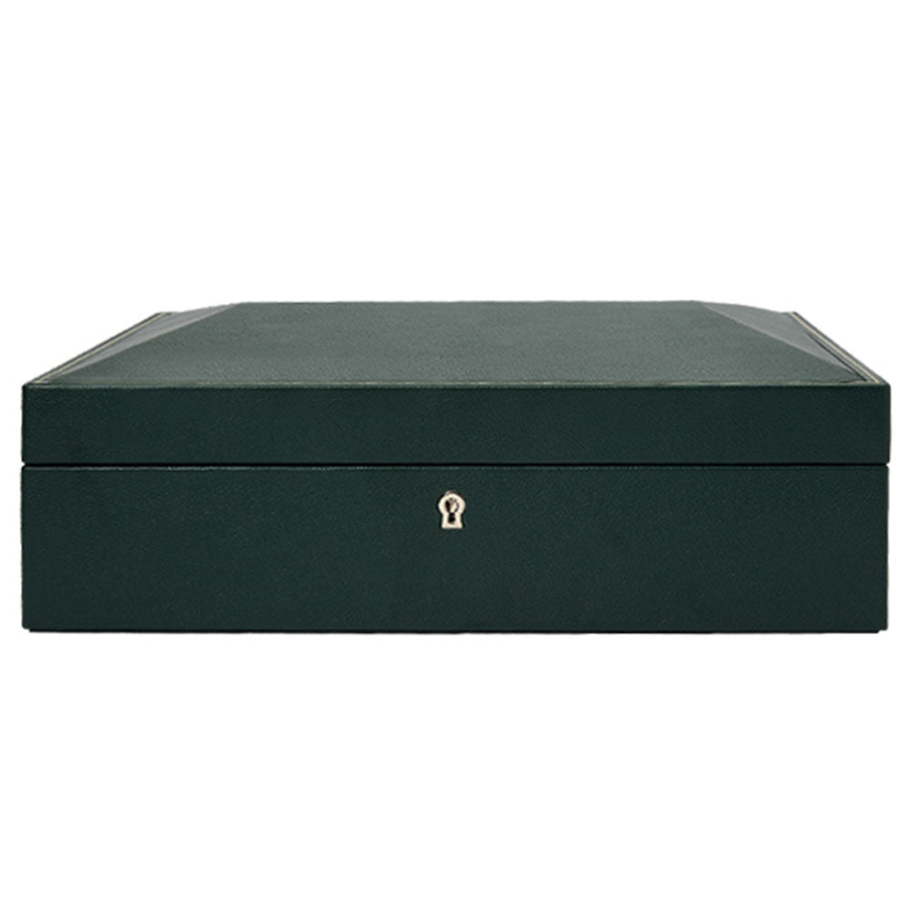 Wolf British Racing Green 15 Piece Watch Box - Michael Jones Jeweller
