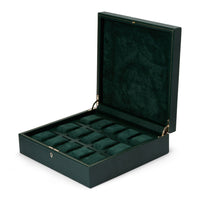 Wolf British Racing Green 15 Piece Watch Box - Michael Jones Jeweller