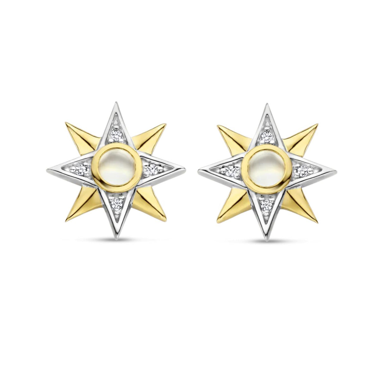 Ti Sento 8 Pointed Star Stud Earrings - Michael Jones Jeweller
