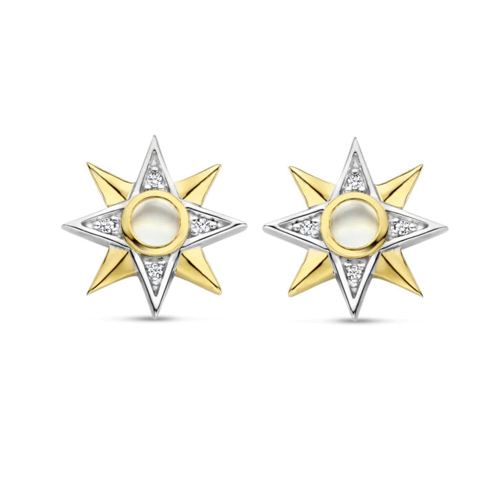 Ti Sento 8 Pointed Star Stud Earrings 7932MW