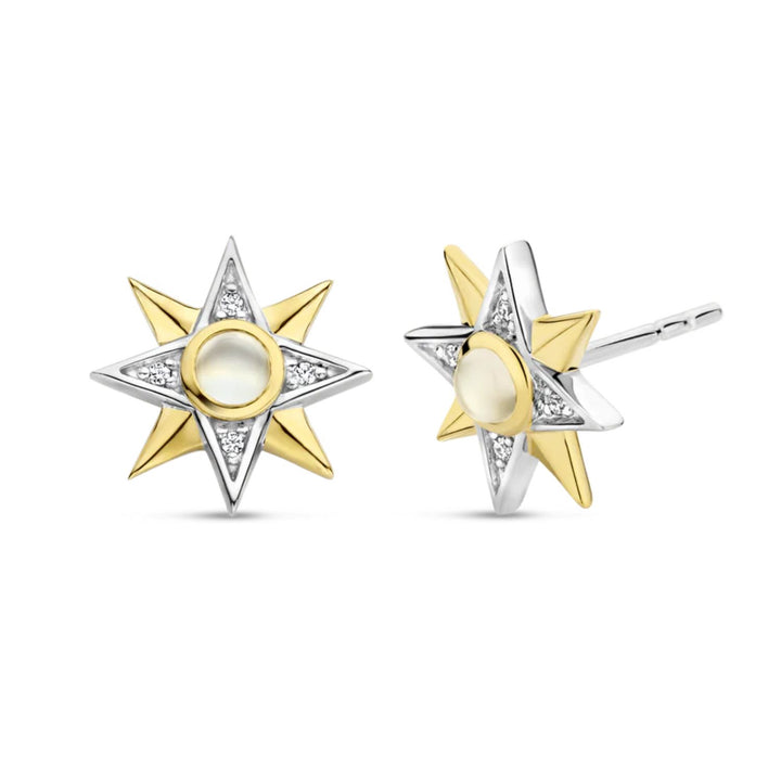 Ti Sento 8 Pointed Star Stud Earrings 7932MW