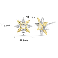 Ti Sento 8 Pointed Star Stud Earrings
