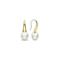 Ti Sento Yellow Gold Plated Shell Pearl Drop Earrings 7937YP - Michael Jones Jeweller
