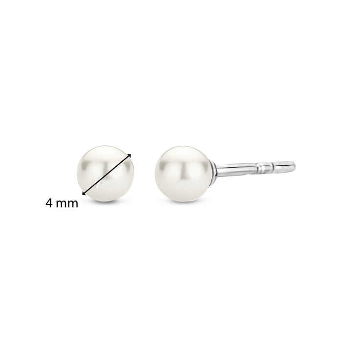Ti Sento Synthetic Pearl Stud Earrings - Michael Jones Jeweller