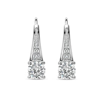 Ti Sento Silver CZ Tapered Drop Earrings 7948ZI