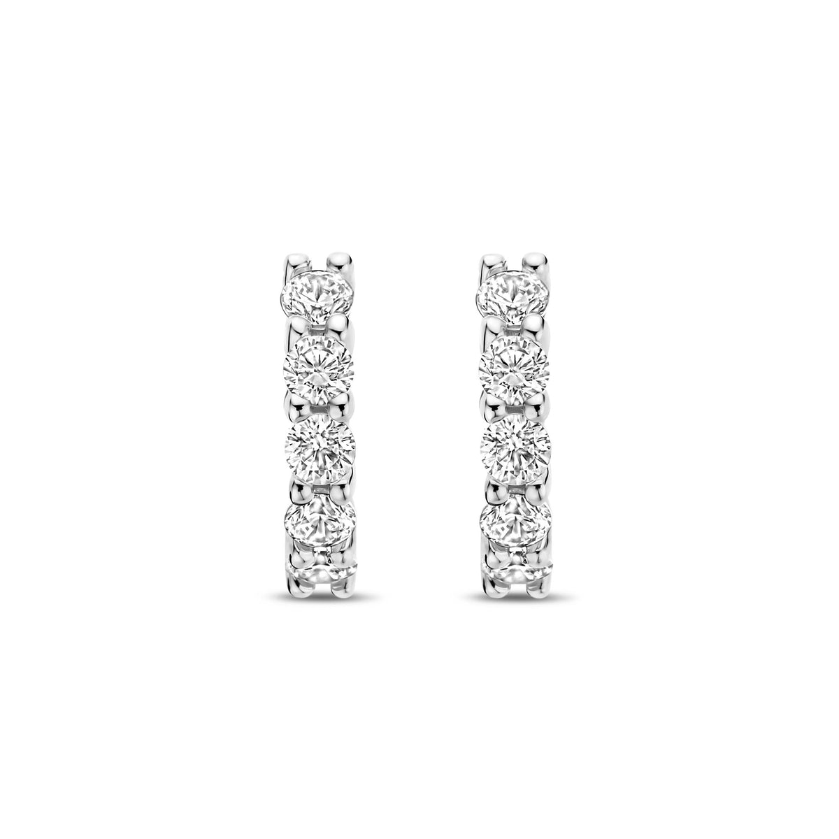 Ti Sento Cubic Zirconia Mini 10mm Huggy Hoop Earrings - Michael Jones Jeweller