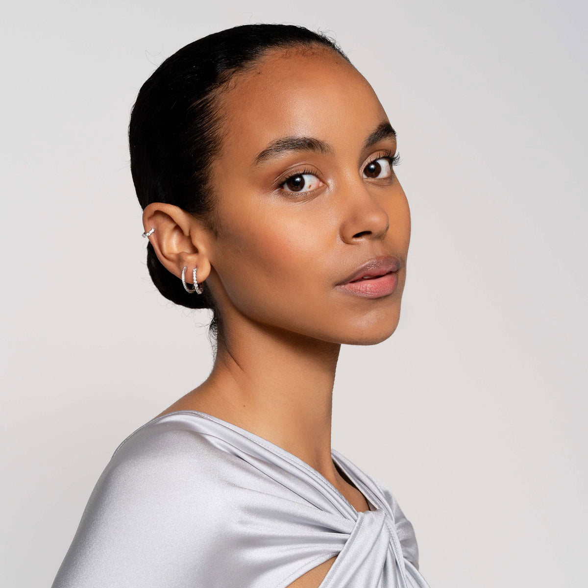 Ti Sento Cubic Zirconia Mini 10mm Huggy Hoop Earrings - Michael Jones Jeweller