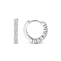 Ti Sento Cubic Zirconia Small 12mm Huggy Hoop Earrings
