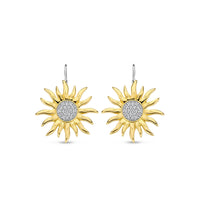 Ti Sento Yellow Gold Plated Cubic Zirconia Sun Drop Earrings 7972ZY - Michael Jones Jeweller