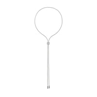 FOPE Aria 18ct White Gold 0.48ct Diamond Set Lariat Necklace 70cm