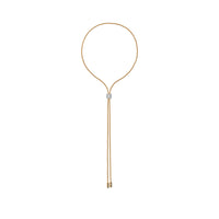 FOPE Aria 18ct Yellow Gold 0.48ct Diamond Set Lariat Necklace 70cm - Michael Jones Jeweller