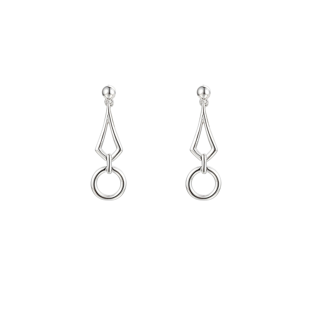 Amore Hoola Hoop Drop Earrings - Michael Jones Jeweller
